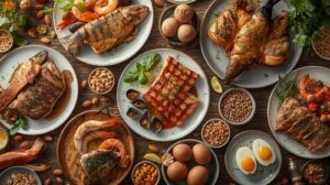 A Table Full of Protein Rich Foods